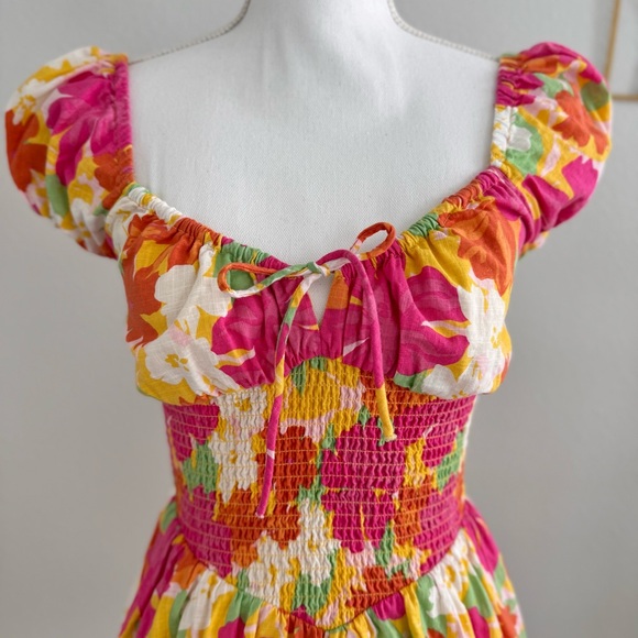 NWT Sabo Skirt Khloe Puff Sleeve Dress (XS) - Picture 3 of 6